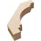 Ekena Millwork 3-inch W x 16-inch D x 16-inch H Pescadero Rough Cedar Woodgrain TimberThane Knee Brace, Primed BRCUR03X16X16PECRCPR - alternate 5